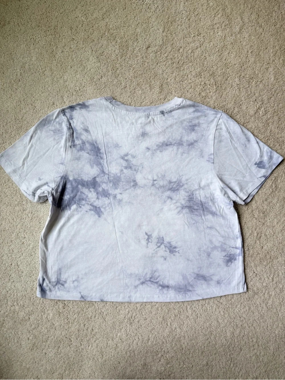 Disney 'Once Upon A Time' Lavender Tie-Dye Princess Cropped Baby Tee - Picture 6 of 6